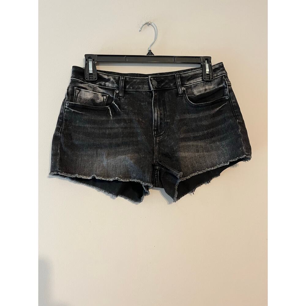 Vigoss Black Washed Denim Cutoff Shorts